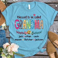 Load image into Gallery viewer, Brambles Boutique Personalized grandma art with grandkids mother day 2022 T-Shirt