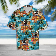 Load image into Gallery viewer, Brambles Boutique Relax Time Dachshund Hippie Summer Vacation Hawaiian Shirt